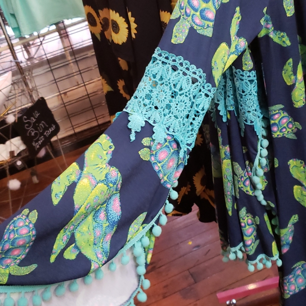 Simply Southern turtle print dress - Picture 3 of 3